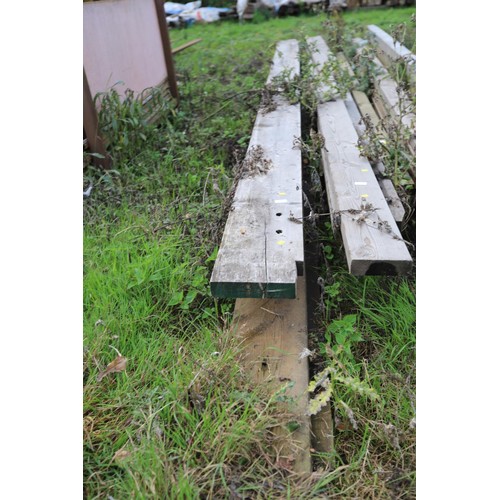 144 - Qty of various lengths of timber various sizes