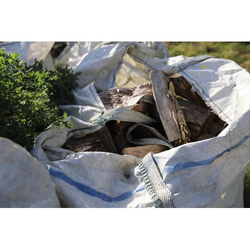 202 - 2 x ton bags of split firewood