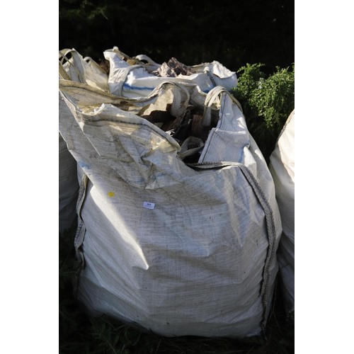 203 - 2 x ton bags of split firewood