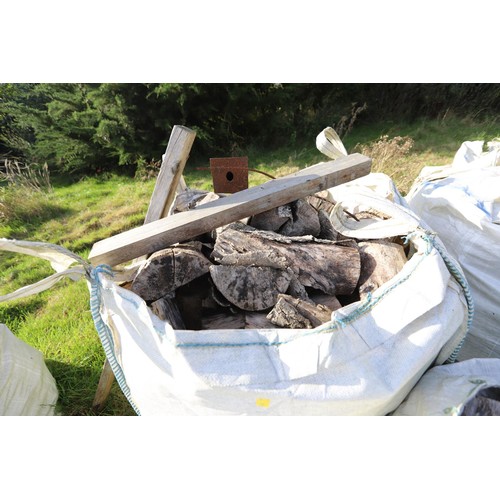 205 - 2 x ton bags of split firewood