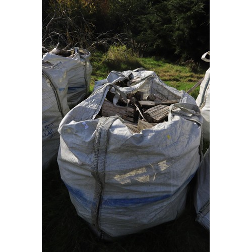 206 - 2 x ton bags of split firewood