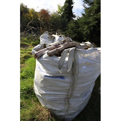 207 - 2 x ton bags of split firewood