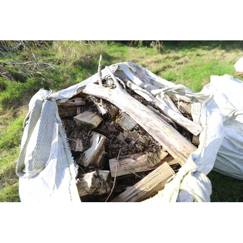 207 - 2 x ton bags of split firewood