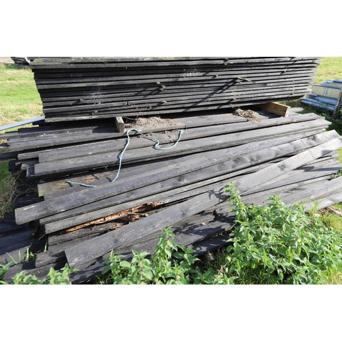 213 - Large qty of treated fence timber