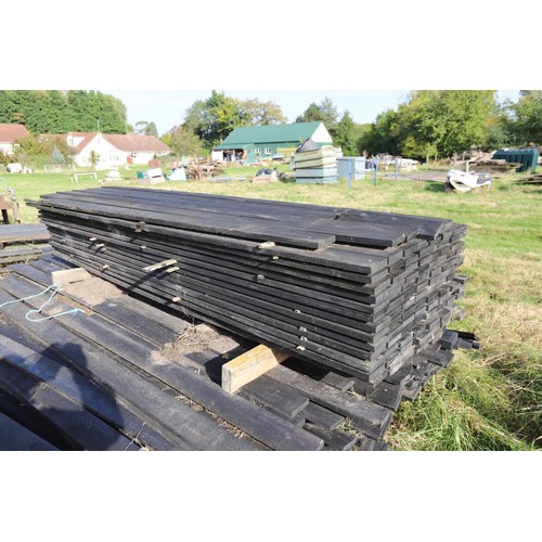 213 - Large qty of treated fence timber