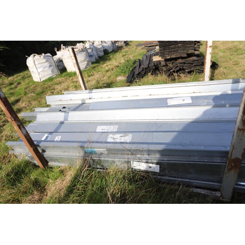 214 - Large qty of galvanised C-section 50×160×50×3000