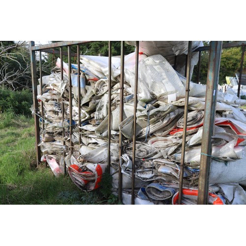 215 - Large crate of various scaffolding side cover panels