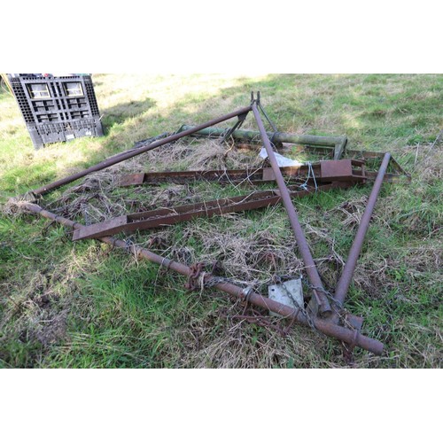 220 - Large tractor mounted harrow