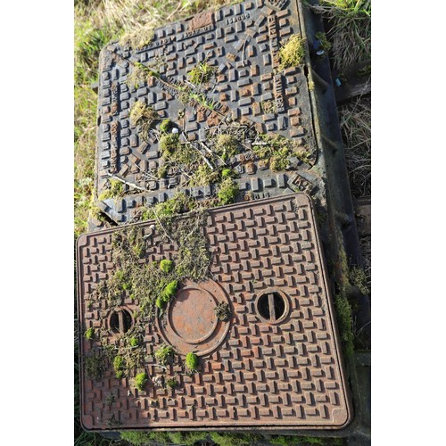 248 - Qty of various manhole covers & frames