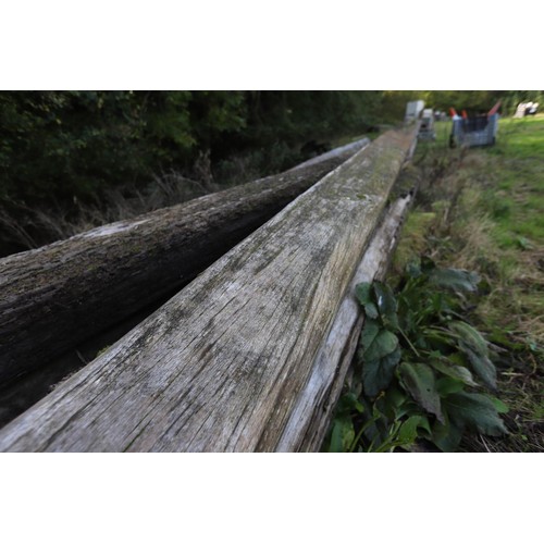 259 - Large qty of heavy duty dock beams approx. 8 m long