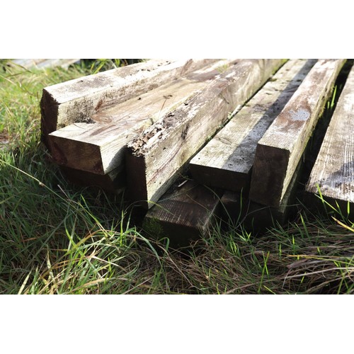 267 - Qty of wooden posts approx. 76 inches long x 6 inches wide