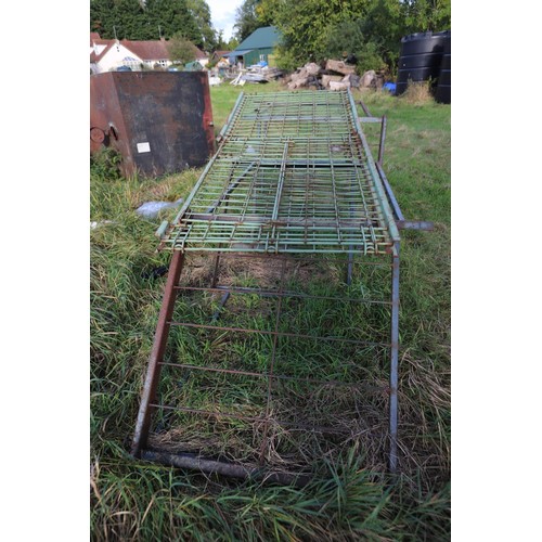 285 - 2 x metal open mesh crates