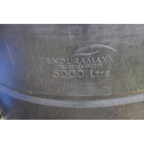 287 - 5000 ltrs black round plastic tank enduramaxx