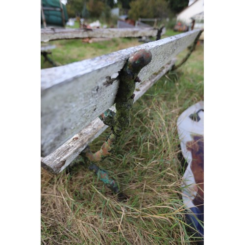 311 - Victorian bench with log effect ends