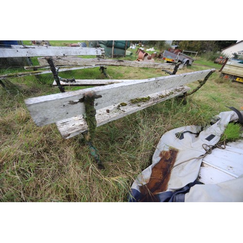 311 - Victorian bench with log effect ends