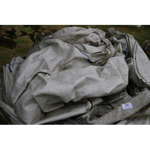 340 - Ton bag, incl various ton bags