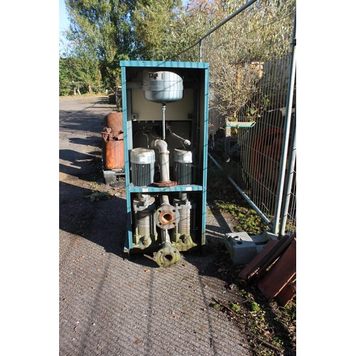 356 - Hose real booster set pumping station - sold as seen