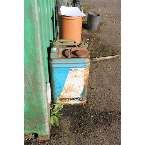 363 - Antique century can and Jerry can