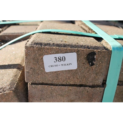 380 - Pallet of driveway brick weave blocks