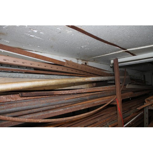 408 - Qty of various steel, incl round bar etc