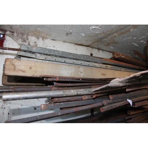 408 - Qty of various steel, incl round bar etc