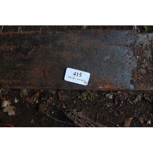 415 - 2 x large flat bar steel 4”wide