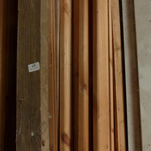 449 - Bundle of timber 2” X 1” moulded