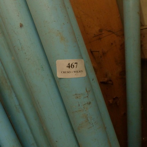 467 - Qty of waste pipes blue