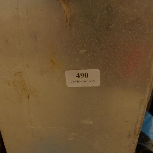 490 - 3 x tall aluminium containers