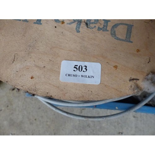 503 - Box & bag, incl various cable wire etc