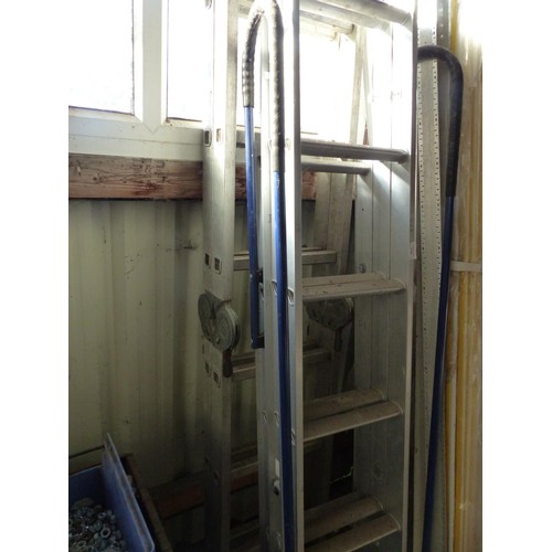 512 - Aluminium loft ladder & 4 way ladder