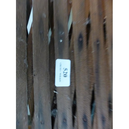 520 - 2 x wooden lattice fence