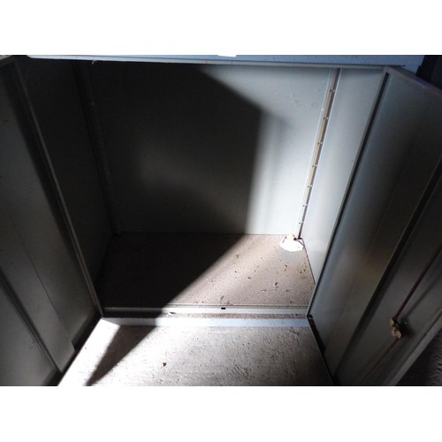 538 - Small double door steel cabinet