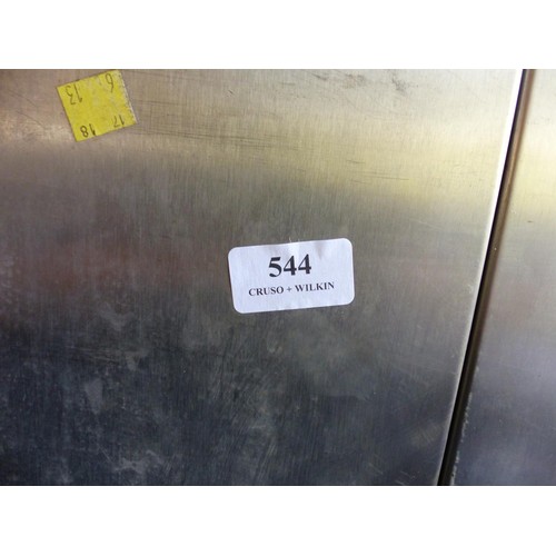 544 - Large aluminium catering cabinet with locking double doors