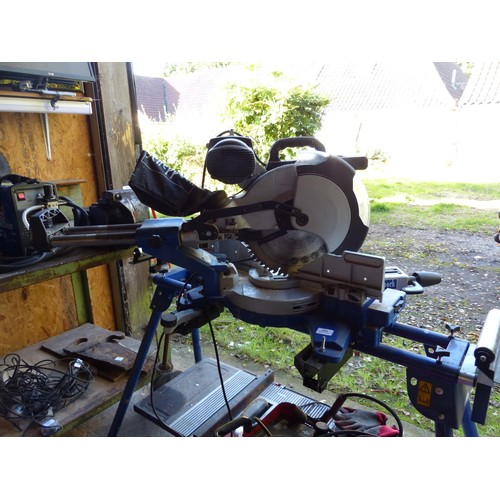 564 - Scheppach circular saw on stand –passed electric pat test- to be tested installed and rewired by qua... 