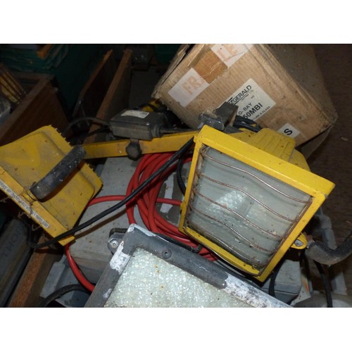 594 - 10 boxes of various electrical misc, etc – all electrics to be tested rewired and installed by quali... 