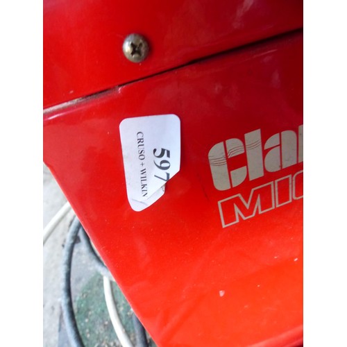 597 - Clark weld mig 175 tecm turbo welder -passed electric pat test- to be tested installed and rewired b... 