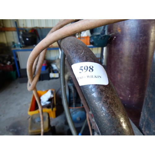 598 - Oxy Acetylene barrow & equipment