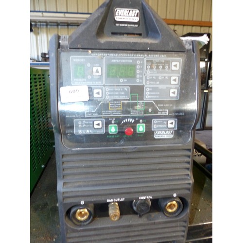 609 - Everlast powertig 255 ext 1 GBT inverter technology welder – as found - to be tested rewired and ins... 