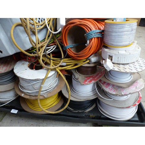 615 - Pallet, incl large qty of various wire