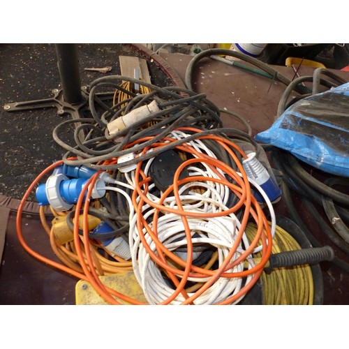 619 - 110 volt transformer & wire cables etc – to be tested rewired & installed by qualified electrician