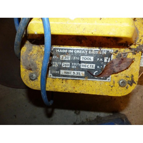 621 - 2 x 110 volt transformers – to be tested rewired & installed by a qualified electrician