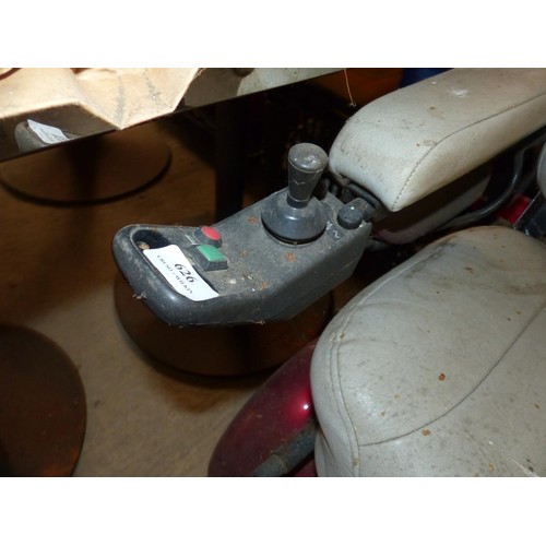 626 - Invalid powered chair – as found - no charger