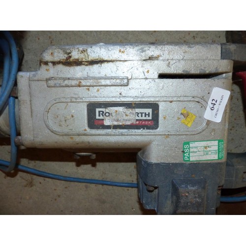 642 - Electrical jackhammer – to be tested installed & rewired by qualified electrician