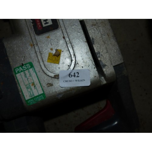 642 - Electrical jackhammer – to be tested installed & rewired by qualified electrician