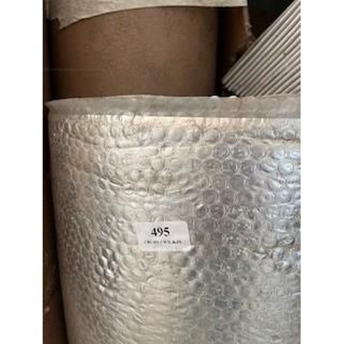 495 - Roll of thermal installation & other foam rolls insulation etc