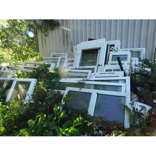 681 - Large qty of various PVC windows/frames etc