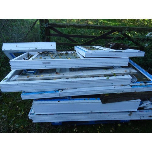 681 - Large qty of various PVC windows/frames etc