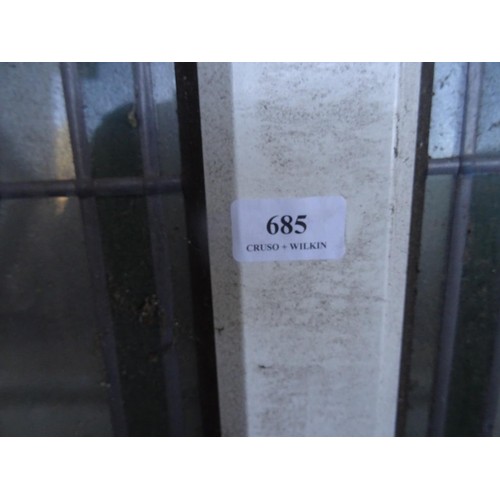 685 - Qty of PVC doors & frames