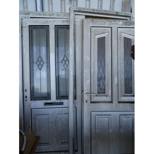 685 - Qty of PVC doors & frames